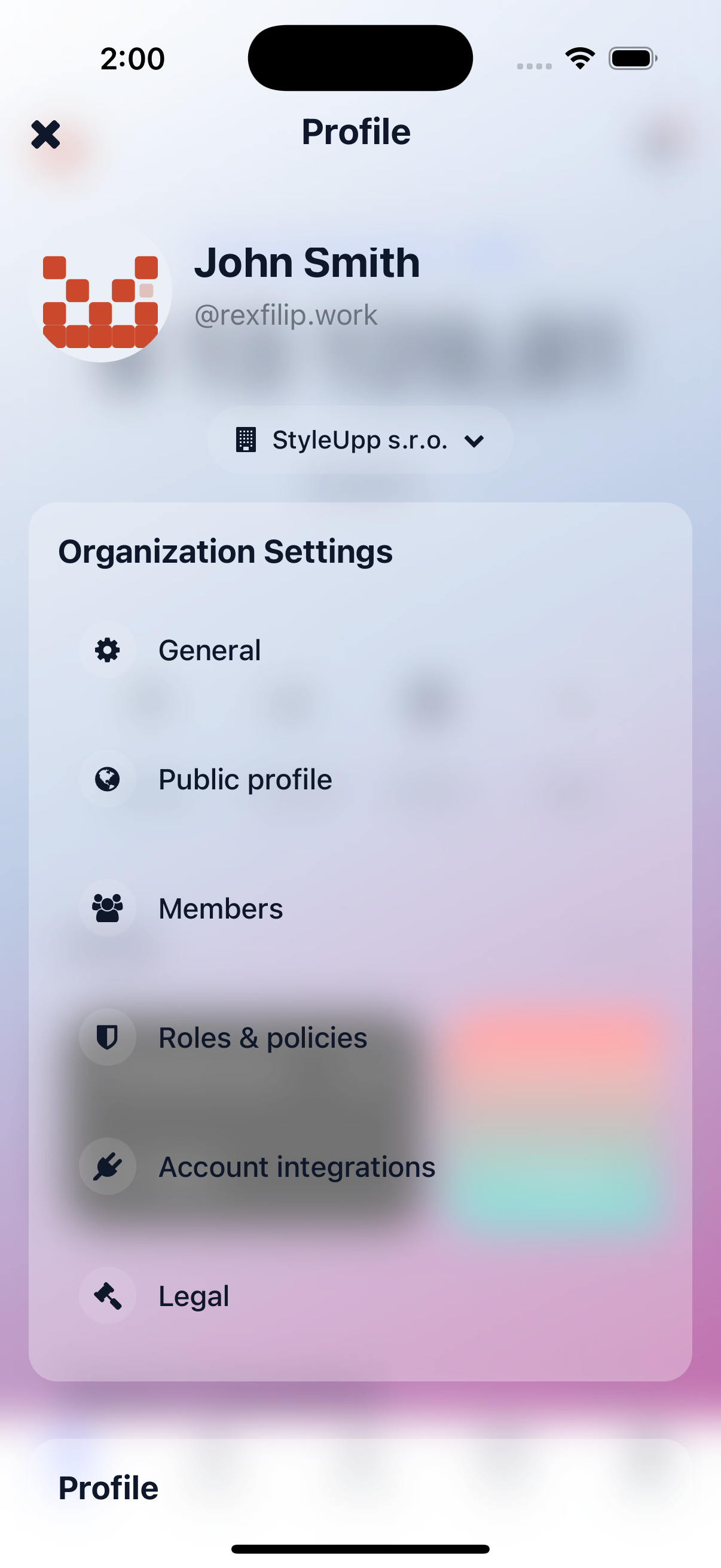 Compliance monitoring view